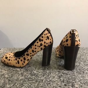 Tory Burch Cheetah Heals (Thick Heal)